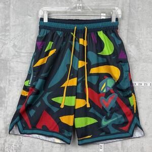 Nike Peace Love Basketball DNA Dri-Fit Elite Basketball Shorts Sz Small Graffiti